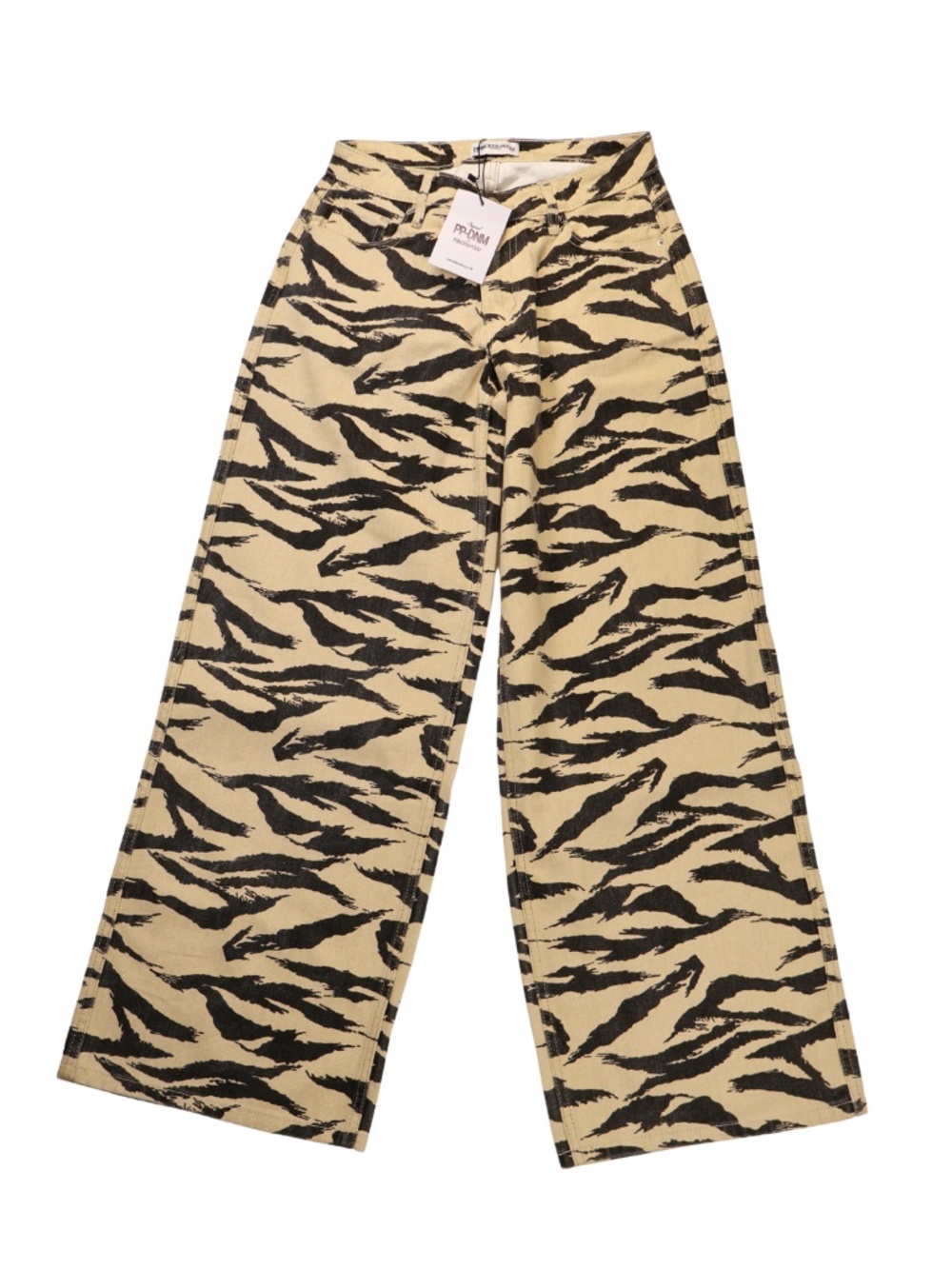 Princess Polly Tiger Print Wide Leg Jeans NWT Size 0